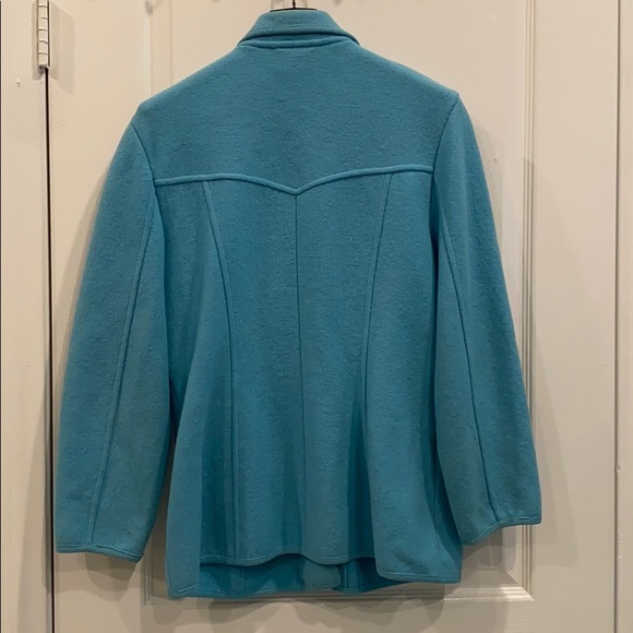GEIGER PURE MADE IN AUSTRIA BABY BLUE WOOL COAT 40🇦🇹💙🧥🩵 - Picture 2 of 4